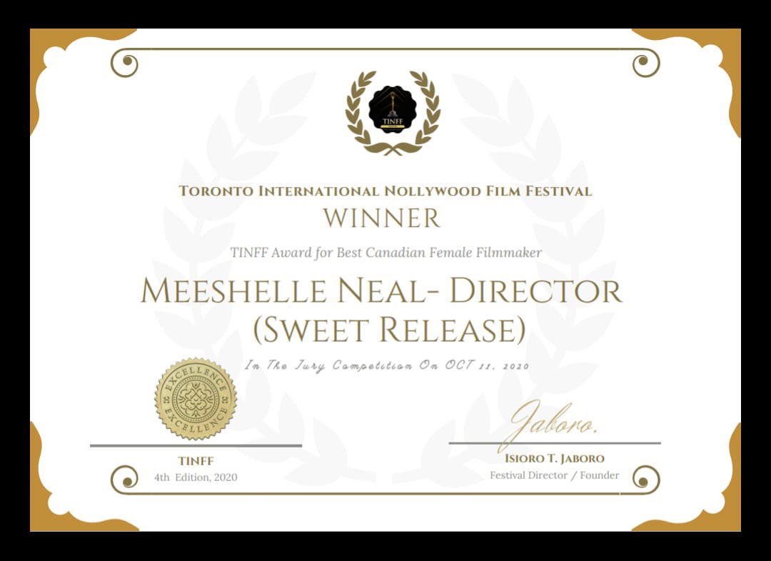 A big thank you to <a href="/tinffcanada/">tinff</a> for awarding our film and our director @meeshelleneal !!✨ <a href="/WIDC_ca/">WIDC.ca</a> ✨#femalefilmmakerfriday