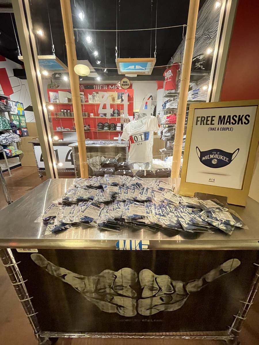 So wha’tcha what’cha what’cha want ... FREE <a href="/cityofmilwaukee/">City of Milwaukee</a> 
<a href="/MKEhealth/">City of Milwaukee Health Department</a> MASKS 
#milwaukee #toomuchmetal 
TUES-SAT Noon — 5pm