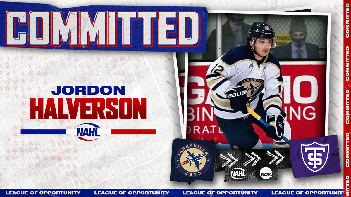 #NAHL Commitment Alert: <a href="/JanesvilleJets1/">Janesville Jets</a> and #TopProspects defenseman Jordon Halverson has committed to play NCAA Division 1 hockey for <a href="/USTMensHockey/">Follow @TommieMHockey</a> in <a href="/CCHAhockey/">CCHA</a> #MadeintheNA nahl.com/news/story.cfm…