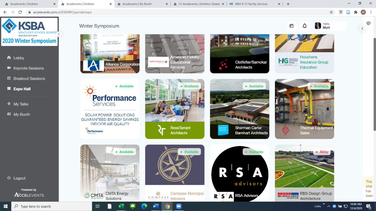 ksbanews's tweet photo. Attendees, be sure to check out the virtual trade show during #KSBAWinter20 today and tomorrow! Thank you to all our affiliates and vendors! https://t.co/z2AmiRrQCG