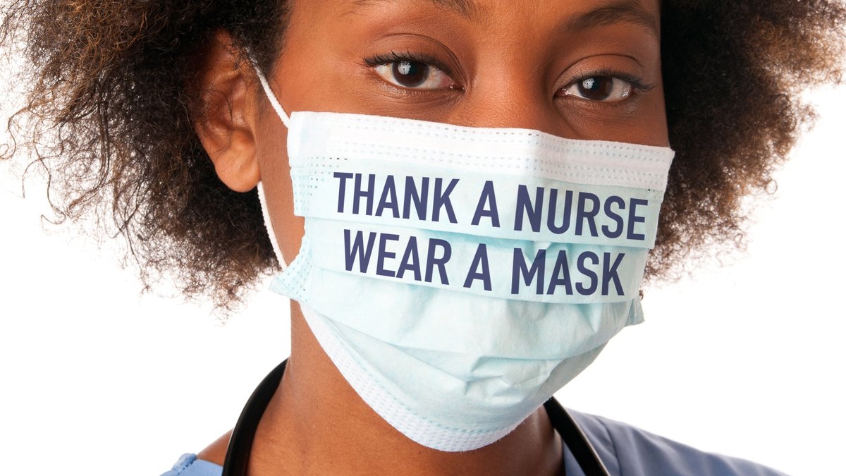 RNsEverywhere's tweet photo. #ThankANurse #WearAMask #NursesEverywhere https://t.co/zsUnQwSjdB