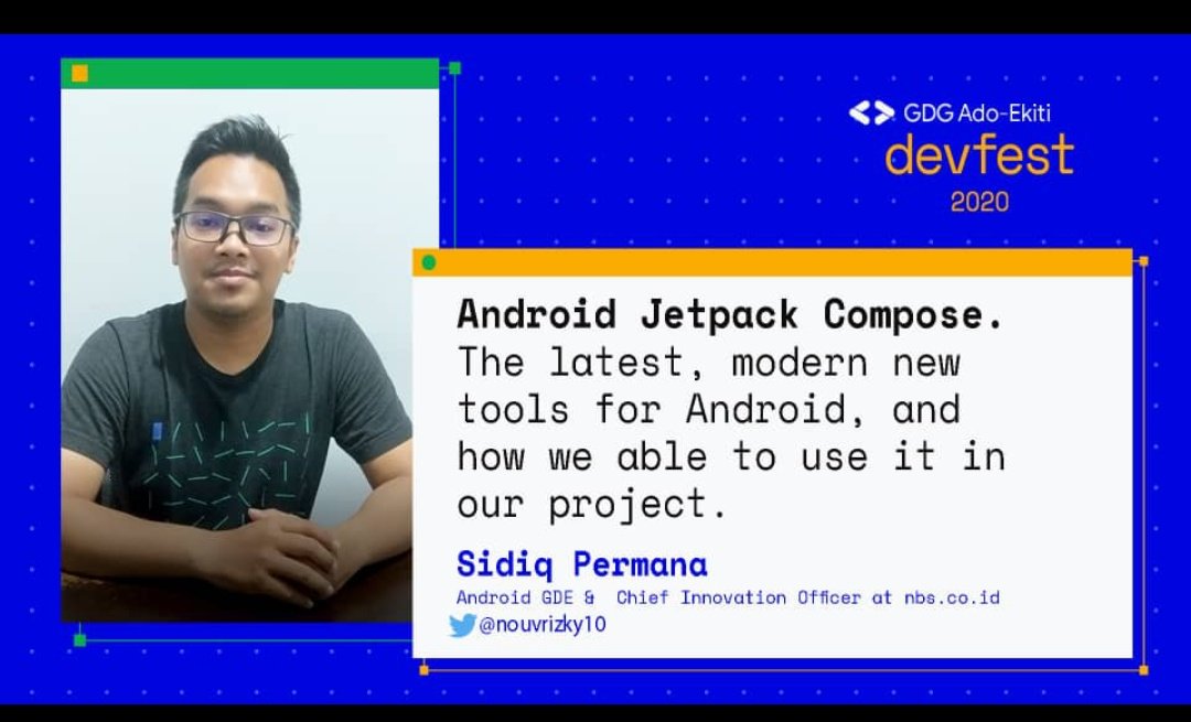 gdgadoekiti's tweet image. We are happy to share with you our Speakers for #DevFestAdoEkiti dated for Saturday Dec 5, 2020. 4 pm WAT.
@emerald_nerd
@KapFreshMusic
@meetslick
@nouvrizky10
@FzanyA
@david_stont
@SenseiFavour

#DevFest2020 #cloud #firebase #Flutter #gcp #GoogleAssistant
Follow this thread!!👇