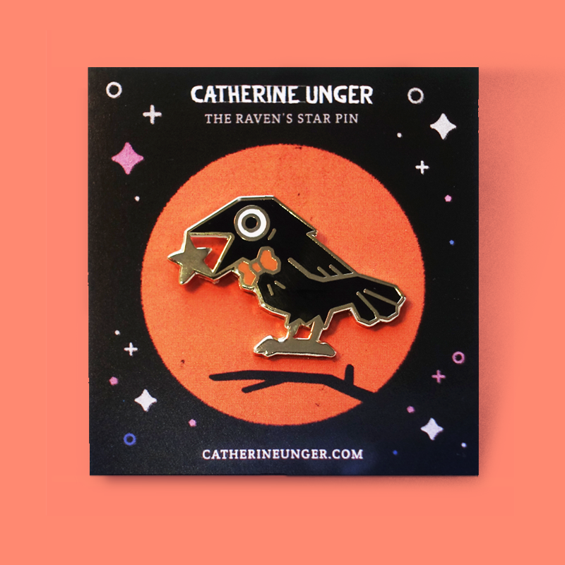 Pins + Patch (1/3):1. The Raven's Star pin by  @Ungapants ( https://catherineunger.bigcartel.com/product/the-raven-s-star-enamel-pin)2. Sacred Heart Patch by  @aj_pritchett ( https://www.etsy.com/listing/627674606/sacred-heart-patch?ref=shop_home_feat_1)3. Sphinx by  @samanthamashart ( https://www.etsy.com/listing/902852888/sphinx-15-pin?ref=shop_home_feat_1)