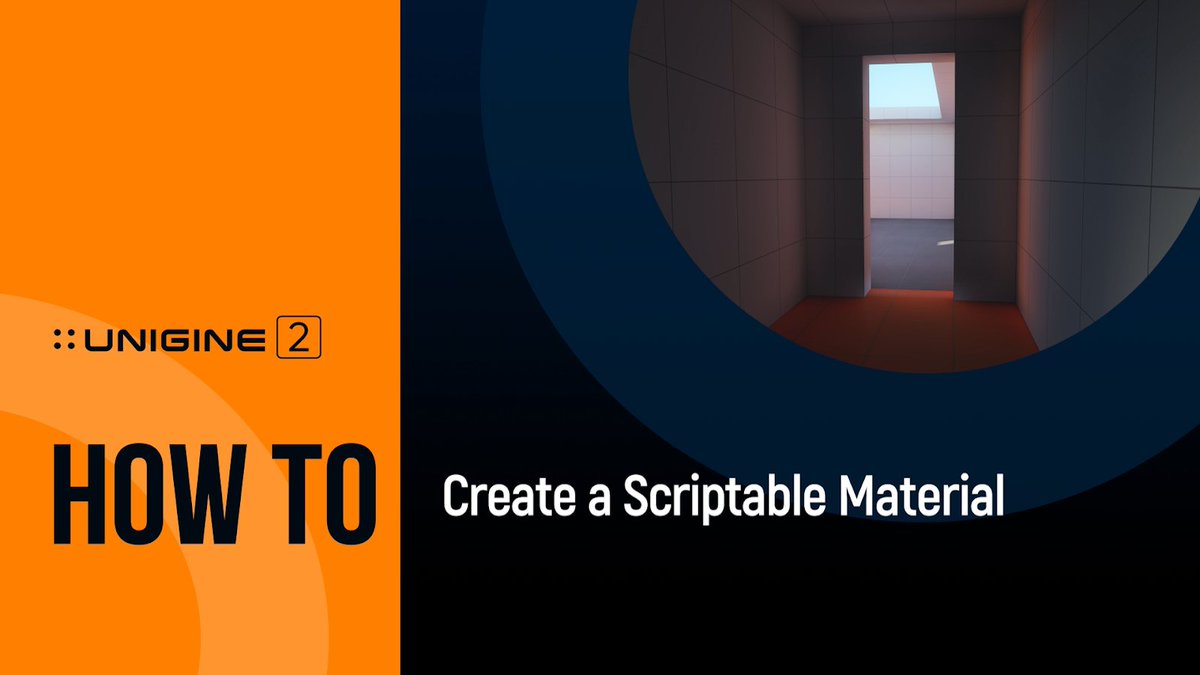 Unigine's tweet image. A scriptable material is an ideal instrument for fast prototyping of any custom effects.
Learn how to create your own scriptable materials in UNIGINE 2 in today's short "How to" video tips:
youtu.be/RZYb0GMq-io
#unigine #howto #uniginetutorial #tutorial