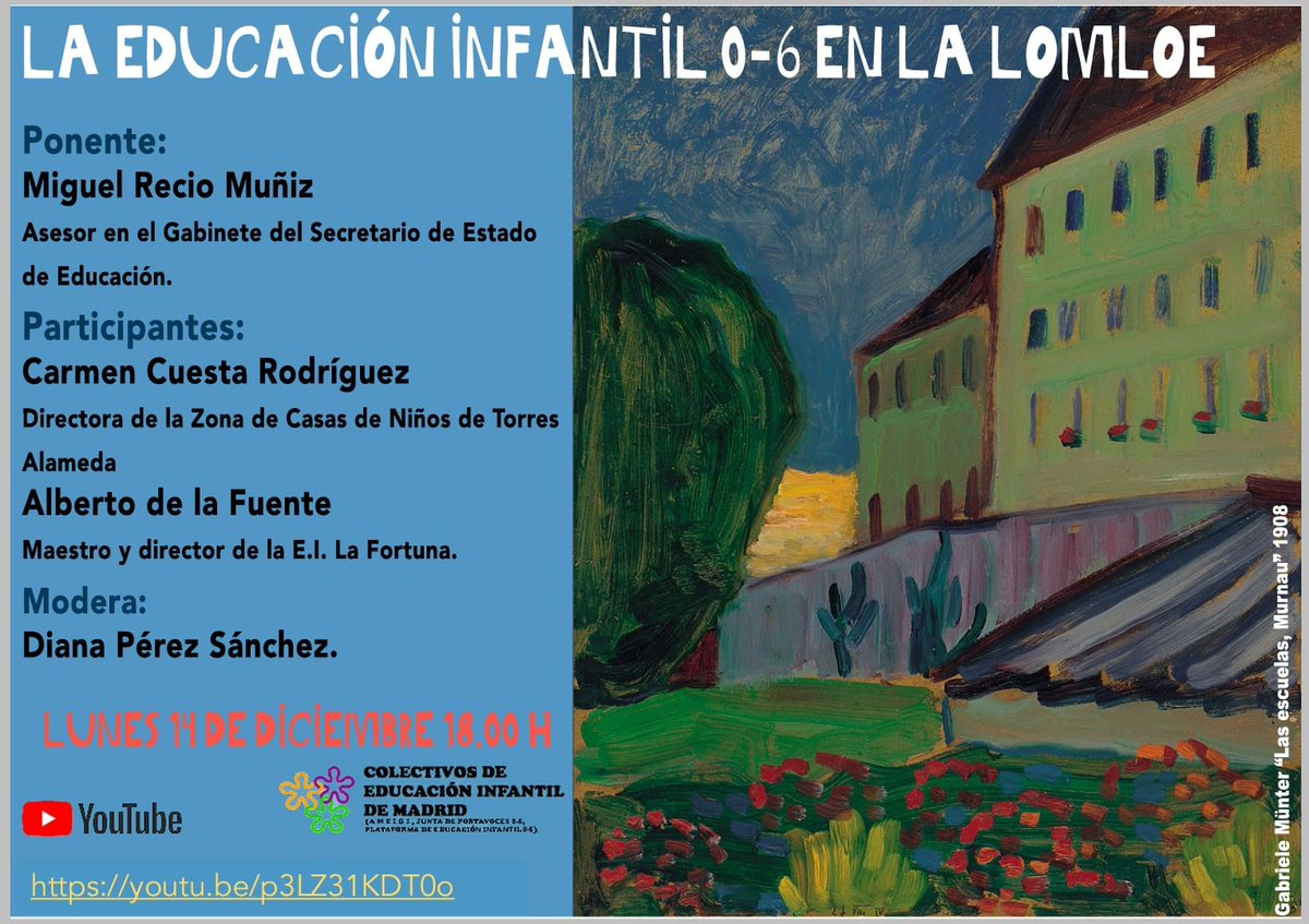 Encuentro Virtual: "La educación Infantil en la LOMLOE"