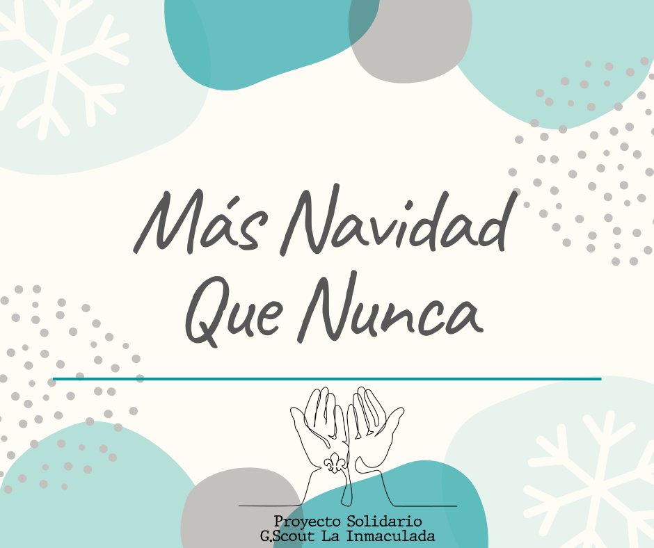 Scout_Inmaculad's tweet photo. Más Navidad que nunca.🌲
Nuestro Proyecto solidario para esta Navidad.✨✨
Toda la ℹ información 
➡️Instagram:
https://t.co/RZJgrRq79x

➡️ Facebook:
https://t.co/bRzODiDMV3 https://t.co/ZVgxxOBR9O