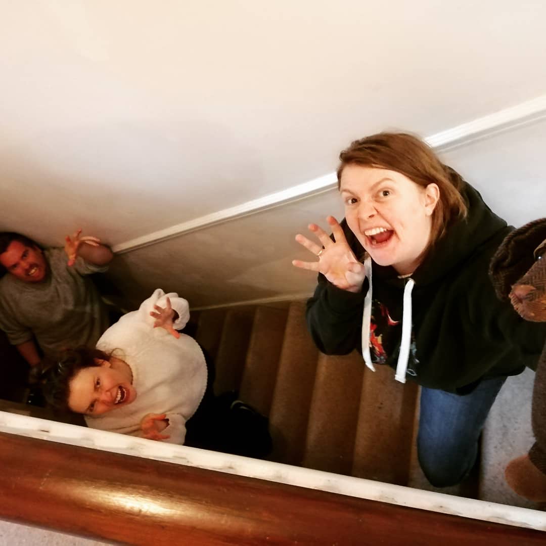 PodScaredy's tweet photo. Socially distanced Zombies! Episode 3 is out now and holy shit it's epic! It's REC (2007) - one of the finest examples of the found footage genre. Get it where you get yours. @FANGORIA @ApplePodcasts @spotifypodcasts @PodcastsGoogle #foundfootagehorror #horrormovies #podcast https://t.co/7eB2MgYuBd
