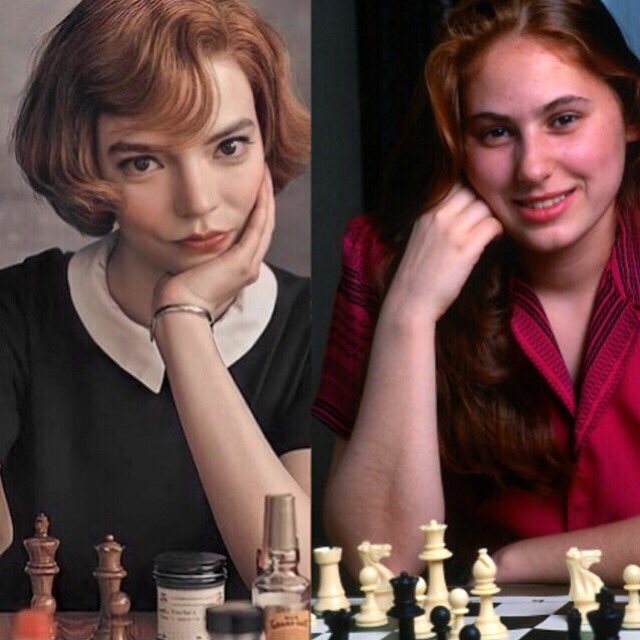 Did you know the character of Beth Harmon is inspired by real life chess child prodigy and champion Judit Polgár?⁠♟⁠#queensgambit #chess #herstory #bethharmon