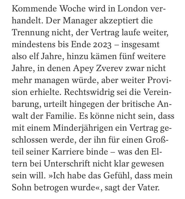 TimBoeseler's tweet photo. Im großen @derspiegel-Stück über @AlexZverev gibts zwei spannende Punkte: Der Prozess mit Ex-Manager Patricio #Apey beginnt Montag in London. Zitat von #Zverev-Senior: „Ich habe das Gefühl, dass mein Sohn betrogen wurde.# (1/2) https://t.co/eS8XJAO4Dj