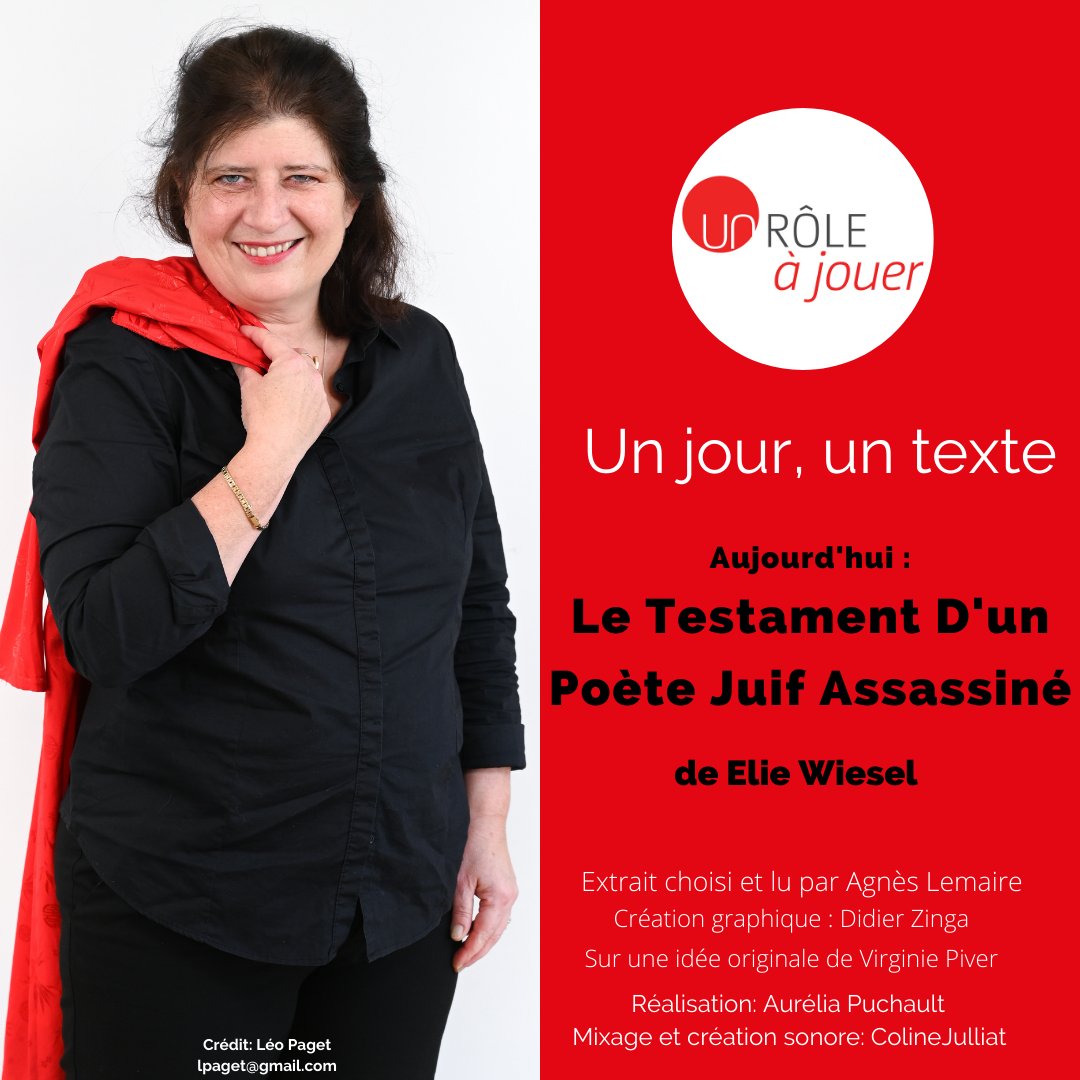 unroleajouer's tweet photo. Un jour, un texte
Jeudi 10 décembre - J10 : 
https://t.co/oI2LgIlSgf

Un rôle à jouer est très heureux de partager avec vous un nouveau podcast "un jour, un texte" notre interprétation du calendrier de l'avent.
(textes choisis et lus par notre équipe). https://t.co/p66xKoLUhC