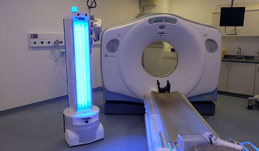 kevindeignan1's tweet photo. Irish company Akara Robotics unveils robot that kills COVID-19 with UV light https://t.co/wyKJTu7kDh