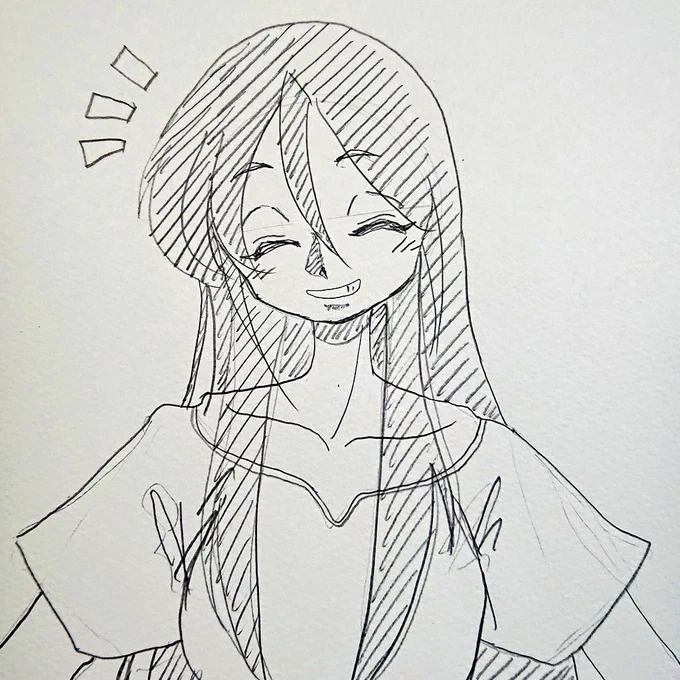 今日の夜のお絵描き 