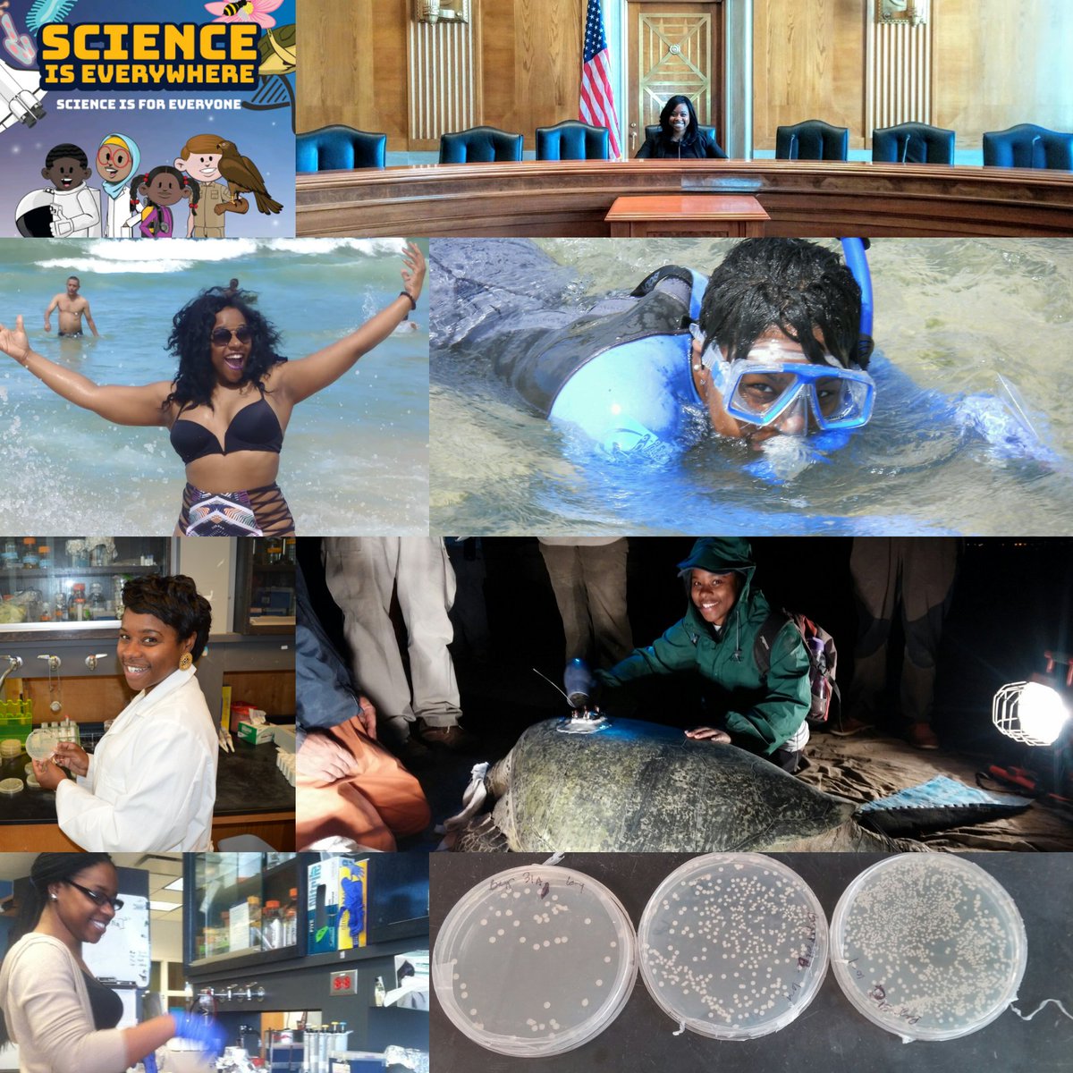 400 years of slavery is a portion of our story. We are innovators, activists, educators &amp; scientists! We build communities, we are resilient, we make history, we are joyous &amp; shift narratives. WE ARE #BlackInMarineScience Let's celebrate us. #BlackInMarineScienceWeek #ForUsFriday