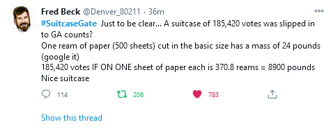 prayerfeathers's tweet photo. @CarmineSabia #SuitcaseGate  They have to figure out how that 8,000+ lb suitcase got there first. LOL #StupidGate https://t.co/yicH1yRBW1