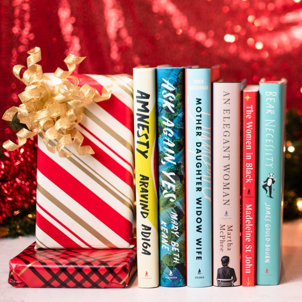 ScribnerBooks's tweet photo. #12DaysofScribner recommendation for your friends who need more fiction in their lives: Amnesty, Ask Again Yes, Mother Daughter Widow Wife, An Elegant Woman, The Women in Black, and Bear Necessity range from thrilling to heartwarming: https://t.co/tRxim6H5mj. https://t.co/U6pS4buMWd