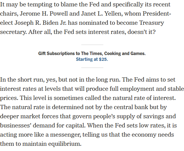 If you're going to keep using the short run vs long run fudge, at least acknowledge what the BoJ and the Fed have done in just the past 10 years to exert strong influence/control over long-term interest rates.