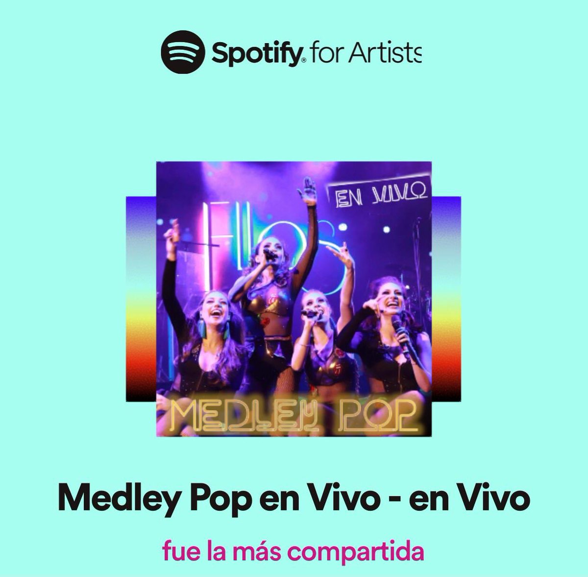 EllasOficial_'s tweet photo. 🎵Yo seré el viento que va, navegaré por tu oscuridad.
    🎶Dime que me quieres en la intimidad, nara nananana nana ná.
           🎵Huye, y vuela.
🎶Ya, ya no puedo más, otro día más sin verte.

               #MiSpotify2020

#2020Wrapped 
#2020Wrappedspotify
#2020ArtistWrapped https://t.co/GP9Zc2MnZ8