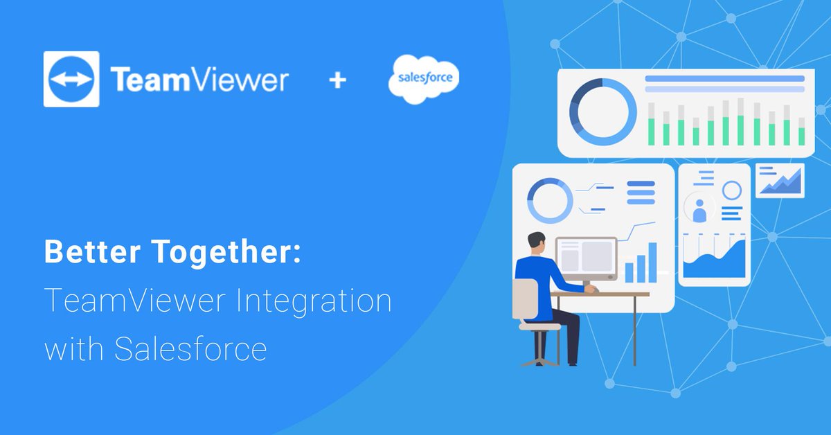 TeamViewer's tweet photo. Do you want to connect with prospects and support customers without having to leave the @salesforce console? With the TeamViewer integration for Salesforce, you can 👉 https://t.co/cA5OaTG4Zs #TeamViewerIntegration #RemoteConnection #RemoteSupport https://t.co/UVVt7P1ZQ0