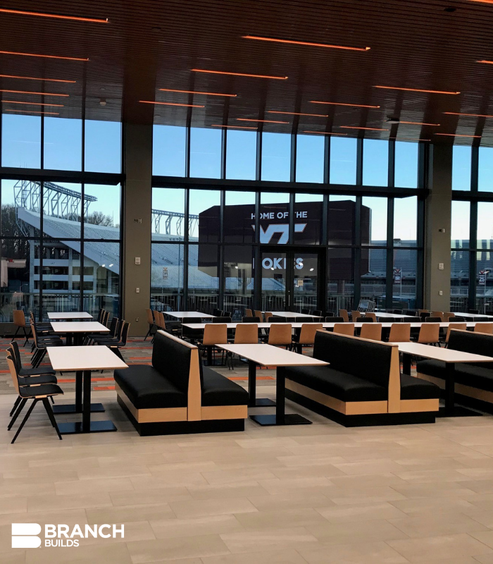 BranchBuilds's tweet image. Our team is putting the finishing touches on the Virginia Tech Student Athletic Performance Center in Blacksburg, VA. This university facility supports Virginia Tech’s vision to provide a state-of-the-art dining facility for student athletes. #ProjectUpdate #BuildingLegacies