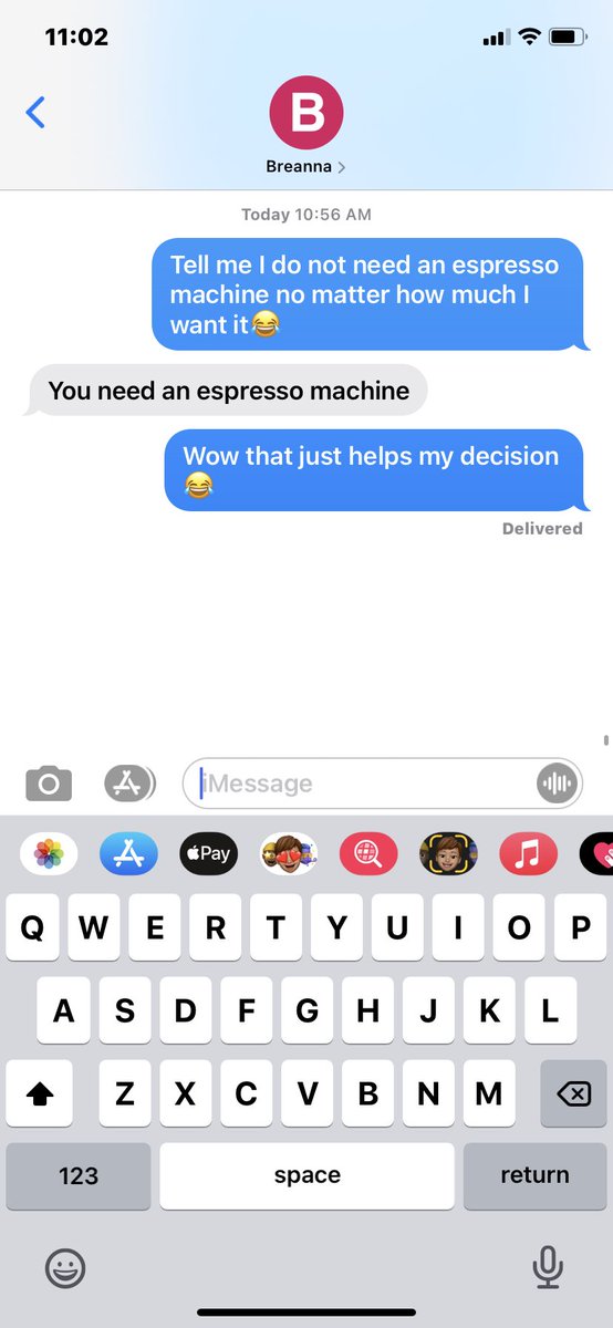 SammiKeyser10's tweet photo. Pretty much sums up our friendship😂🤦🏻‍♀️ @breaaanna_h https://t.co/MFgxPcOicm