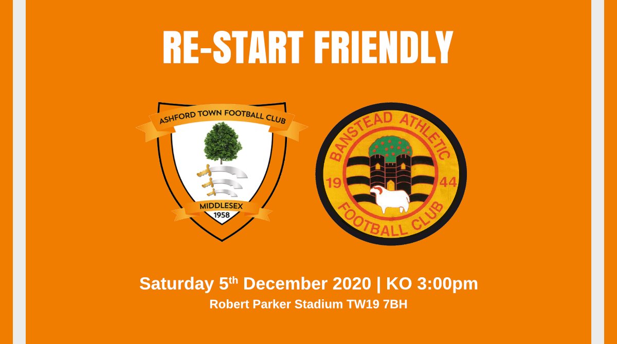 ashfordtownmx's tweet photo. Re-Start Friendlies kick off tomorrow ⚽
After a late change in opponent we are back in action tomorrow
🆚 @Banstead_fc
📅 Sat 05 Dec 2020
🕒 KO 3pm
📍 RPS, TW19 7BH
🎫 £5
🍻⛔ Clubhouse Closed 😞
#atmx #COYT #ItsNotOrange #IsthmianLeague #nonleague https://t.co/3y15mnJquA