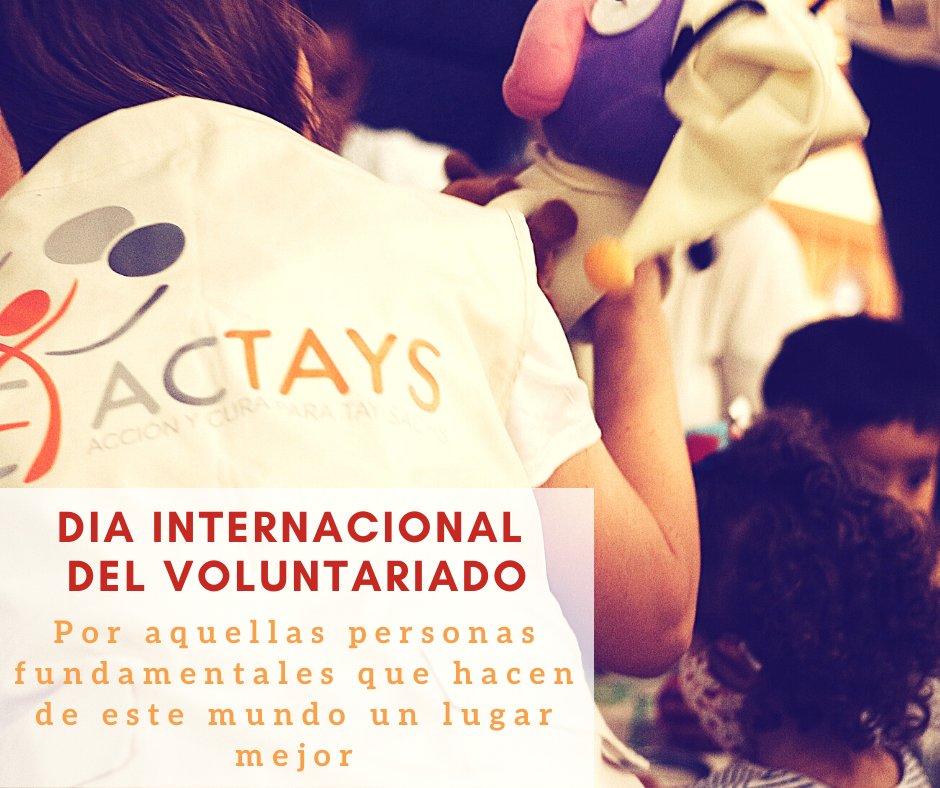 Madreperlaong's tweet photo. Hoy es un día para celebrar la importante labor de los #voluntarios, personas que deciden de forma desinteresada prestar su tiempo a las personas que más lo necesitan. 🔵Si quieres hacer #VoluntariadoDigital con #Actays escríbenos a info@actays.org #diainternacionaldelvoluntario https://t.co/aBfm02G8Ju