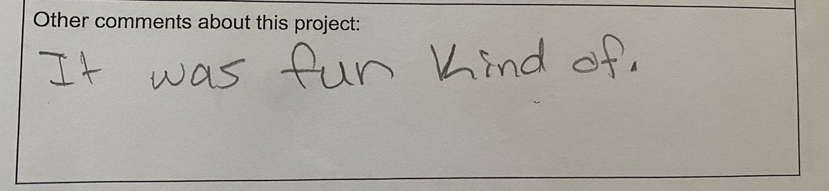 rathclass's tweet photo. Wide variety of comments on our careers mini project self evaluation 😅 https://t.co/Oi5KqnOfCF