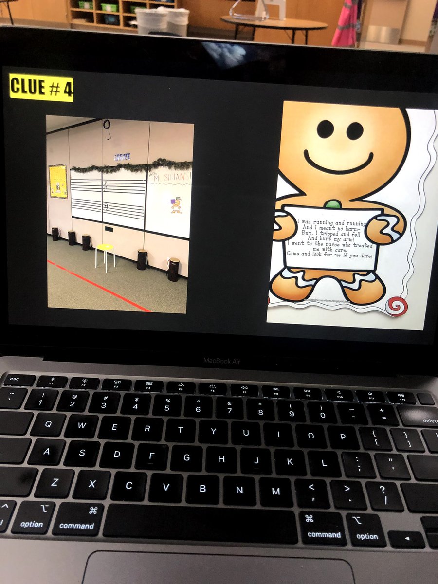MsHamsKindies's tweet photo. We had a pretty big morning... solved a crime scene before snack. They finally caught that gingerbread man, but we had to do a lot of running! #oneflagstone #kindergarten #setthestagetoengage #GYTO #bethewildcard #remotelearning https://t.co/BnMZQ7VvZI