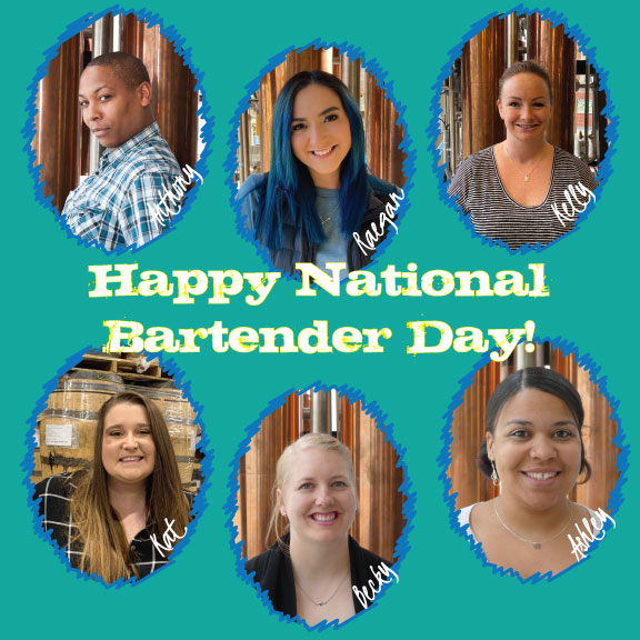 Shout out to our Tasting Room crew! You may have seen these faces slinging spirits behind the bar &amp; making fabulous cocktails to up level your Headframe experience. Say hi &amp; raise a glass to them the next time you're in the Tasting Room. We couldn't do what we do without them.