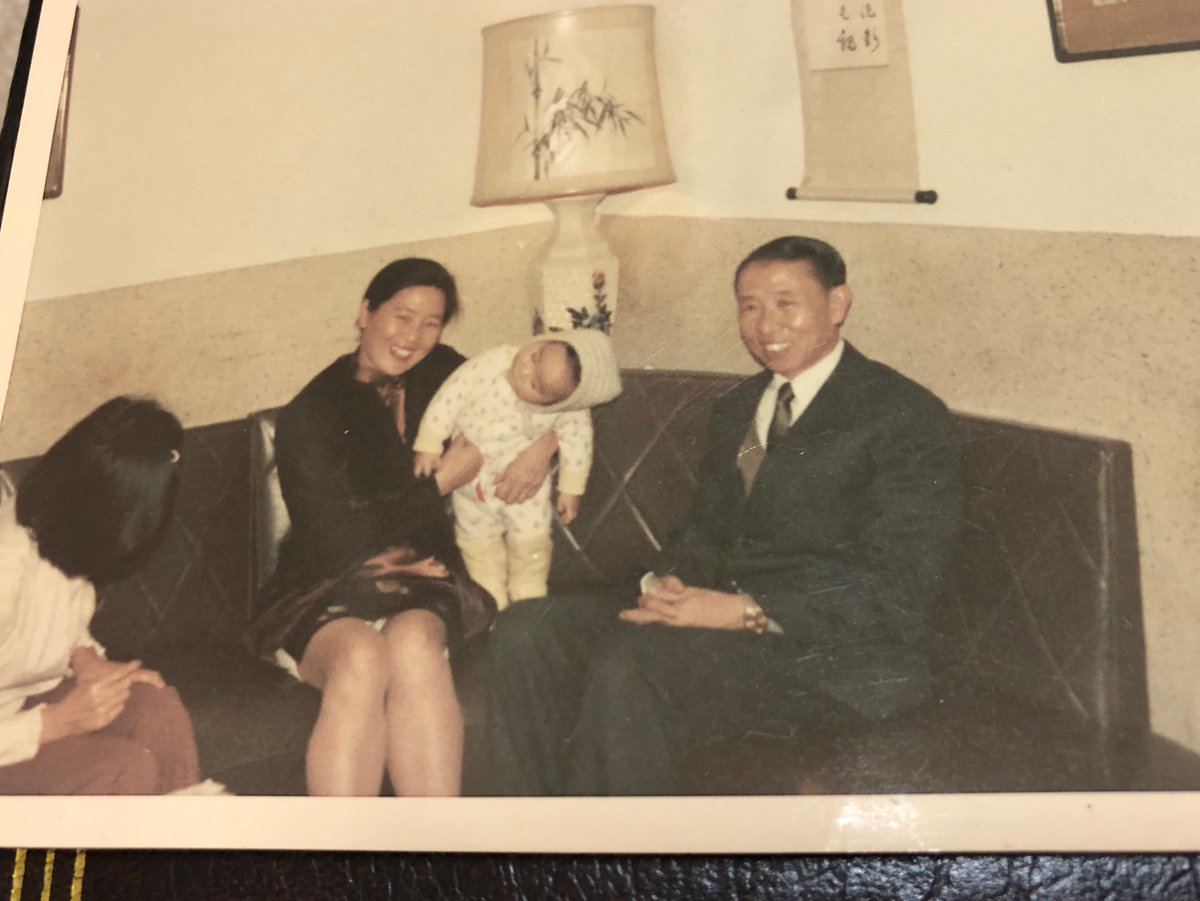 This was me with my grandparents in their home in Kaohsiung, Taiwan. They had already given up everything when they left China for the same reason. When they left China they had to leave their home and land to the communists. 2/