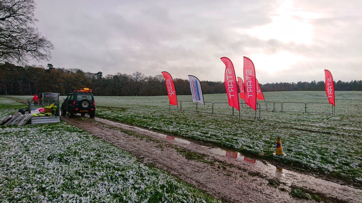 GizmoEvents's tweet photo. The end of a very busy and productive day setting up for Race 1 of the @Inspireraces #10k Winter Series at #HaughleyPark on Sunday

And it really was wintery to start with!

#EveryMileCounts #socialdistancingrun #covidsecure #eventprofs https://t.co/ol3ACduolt
