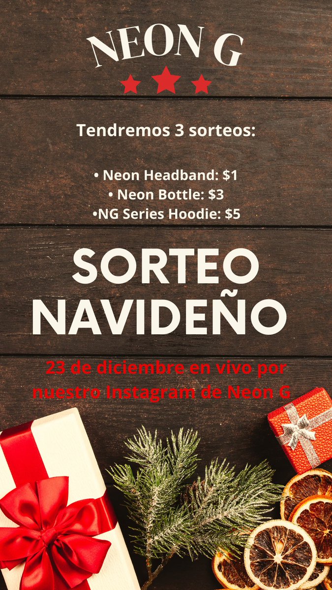 ryansanchezpr's tweet photo. SORTEO NAVIDEÑO DE NEON G!CUALQUIER DUDA ME TIRAN AL DM!!! ❤️🧡💛💚💙💜
Si puedes dale #RT #RT #RT #RT
#Participa #SorteoNavideño #NeonG #NeonHeadbands #NeonBottles #NGSeriesHoodies https://t.co/svdYPLYXjL
