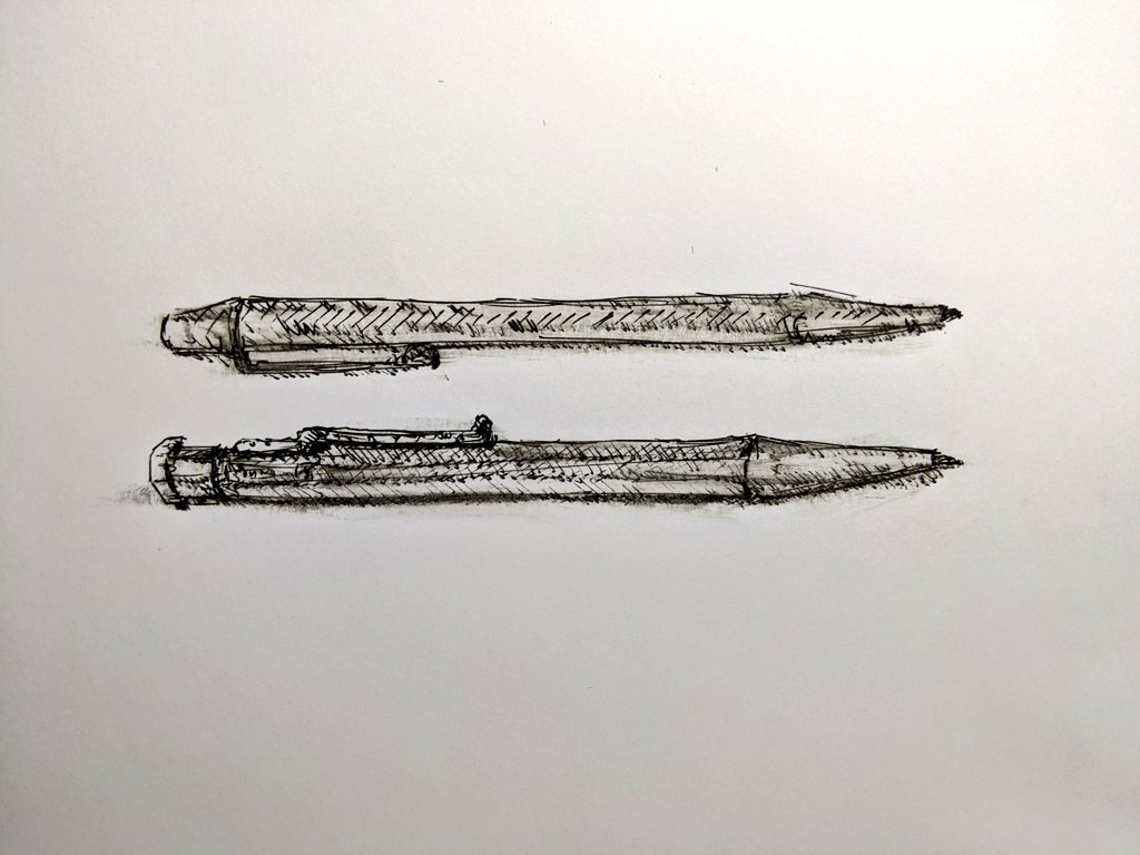 RolandN's tweet photo. These Yard-o-led mechanical pencils are older than me. I wish I could sketch with them without smearing.
#Lefty #pencil #Yardoled #sketch #monochrome https://t.co/Ltq4fJPXvR