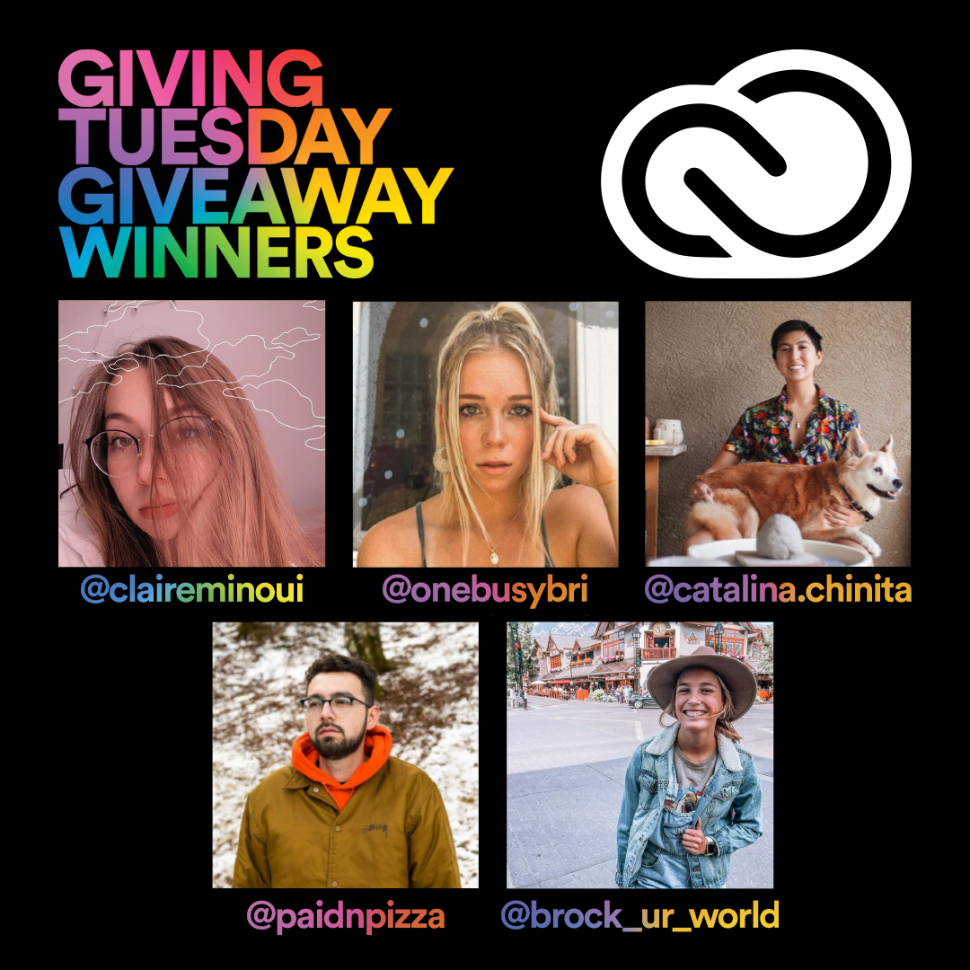 uniteppk's tweet photo. Congrats to our #GivingTuesday Adobe winners! Keep on creating🎨#uniteppk #adobecreativecloud #giveaway https://t.co/cnS6OCTD2b