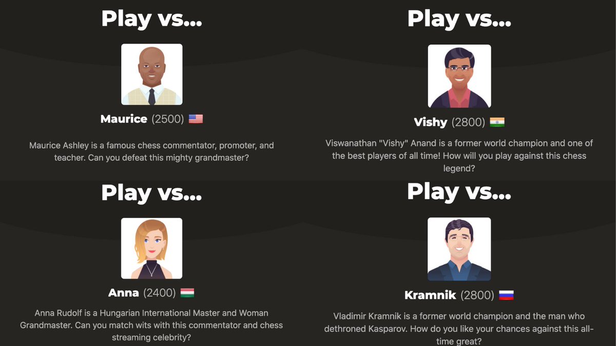 🖥️ We released new celebrity bots - Chess.com - India