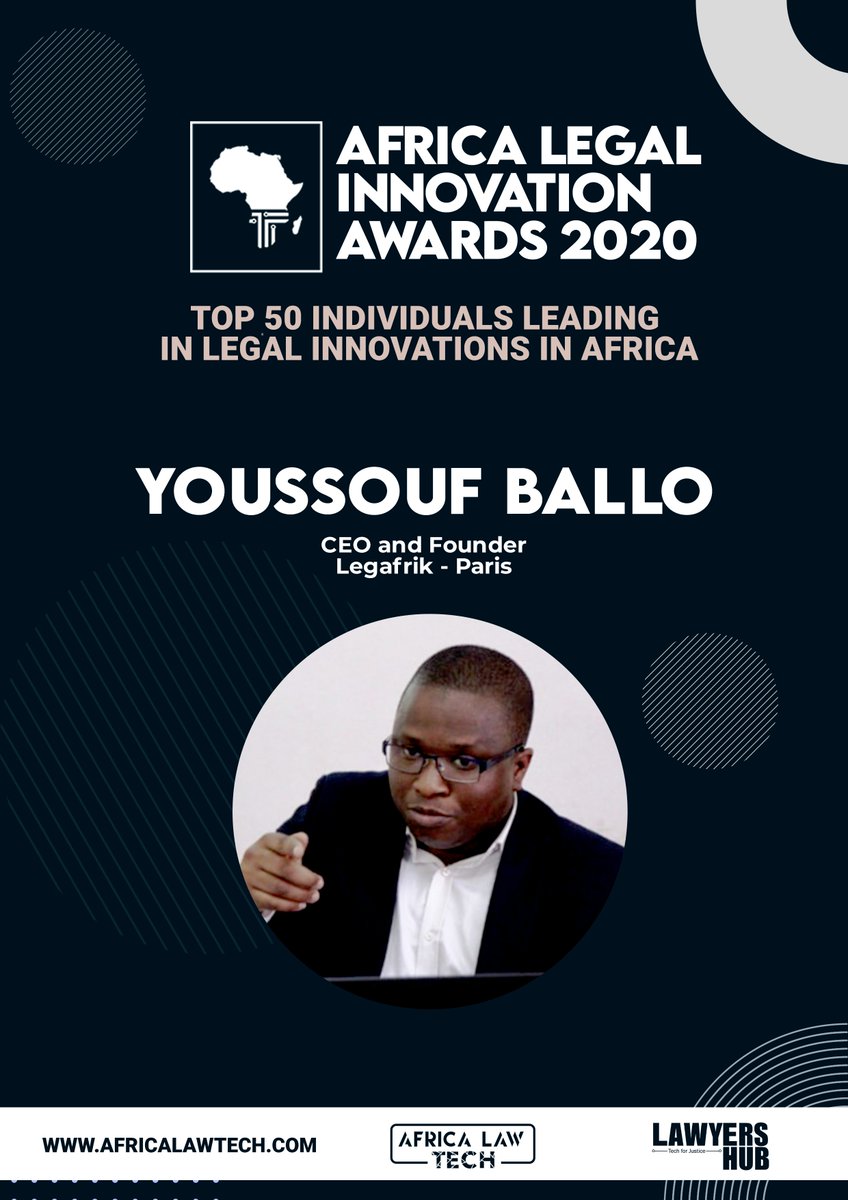  TOP 50 IN LEGAL INNOVATION IN AFRICA Youssouf Ballo -  @Legafrik77  #AfricaLawTech