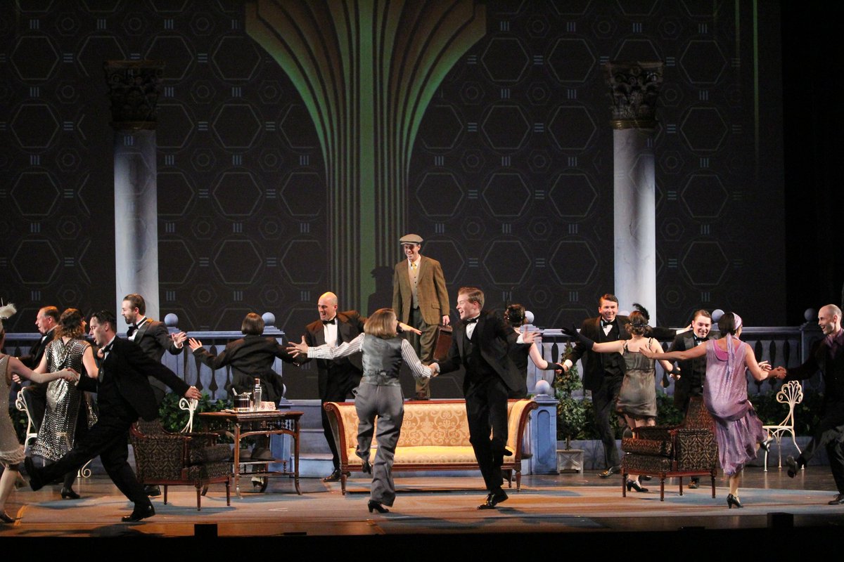 sjtheatre's tweet photo. For Day 15 of our #30DaysOfTheatre, we beat on, boats against the current, borne back ceaselessly into the past - or, rather, to our past production of F. Scott Fitzgerald's The Great Gatsby. This was a glamorous show, to say the least. Was it one of your favourites? https://t.co/CoFAYurNcK