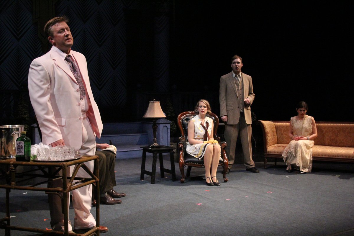 sjtheatre's tweet photo. For Day 15 of our #30DaysOfTheatre, we beat on, boats against the current, borne back ceaselessly into the past - or, rather, to our past production of F. Scott Fitzgerald's The Great Gatsby. This was a glamorous show, to say the least. Was it one of your favourites? https://t.co/CoFAYurNcK