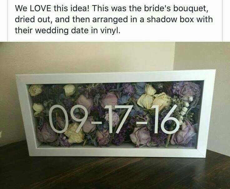 At The Dry Cleaners, we can clean and preserve your wedding dresses! We thought we'd also share this cute idea with you :)