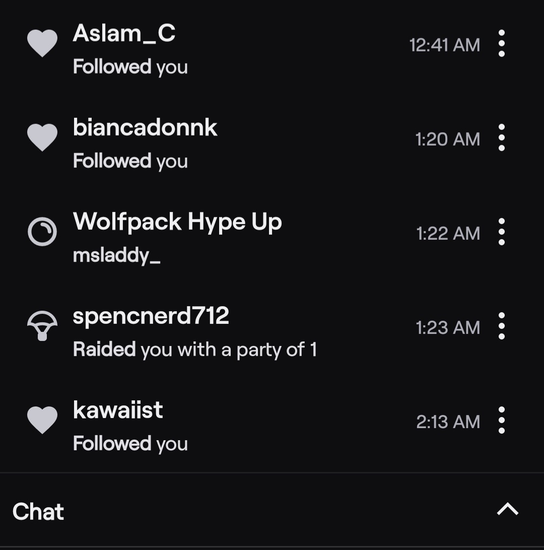 LaDDyTTV's tweet photo. #goals
I was followed by one of my favorite former #mixerpartners @iKawaiist
Seriously I have no idea why @Twitch hasn't made you partner yet!
If you do not follow her, you need to right now! She is an amazing streamer, and she followed me on Twitch! #winning https://t.co/h8eg4LHorX