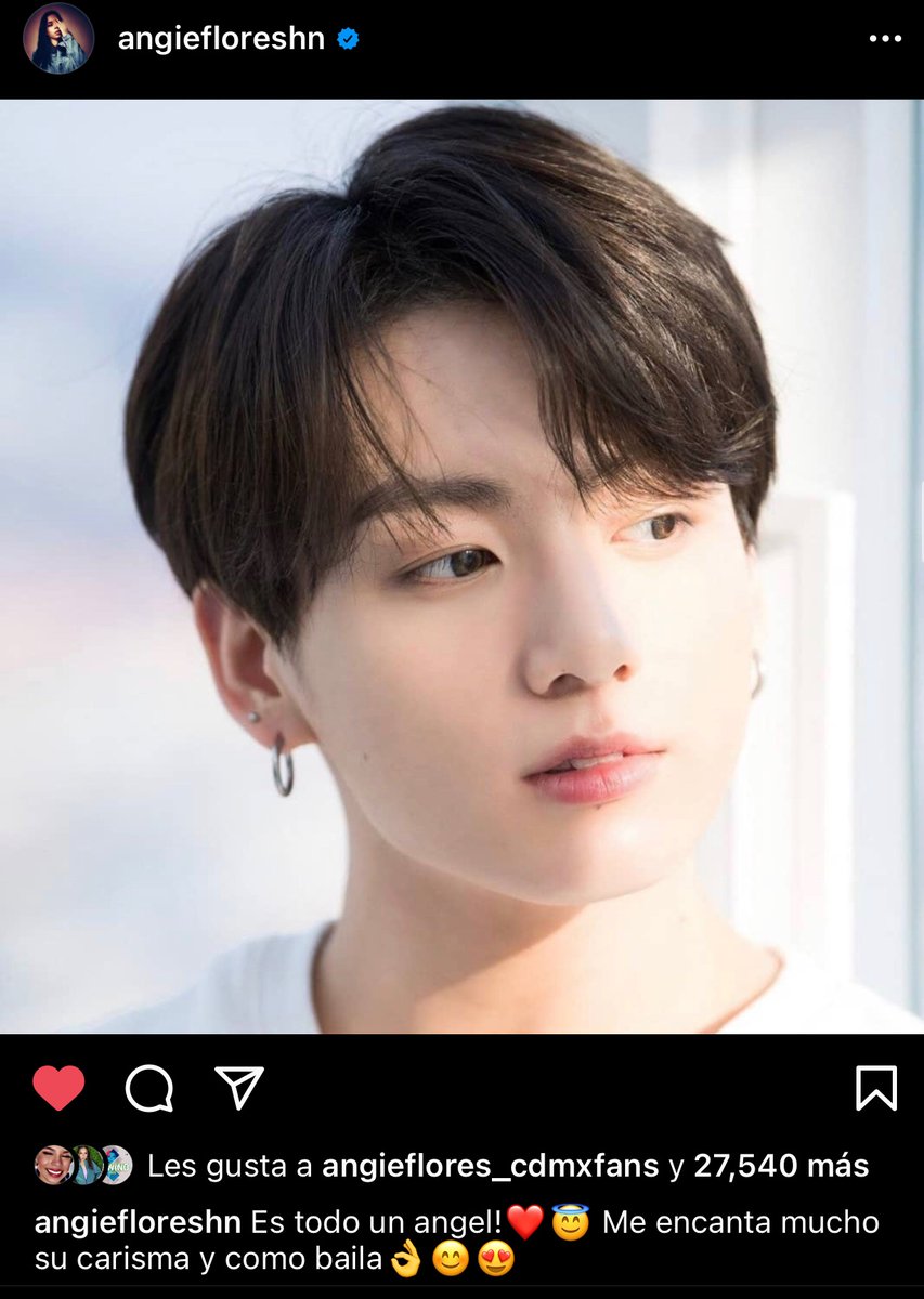 Día 4, Angie siendo Angie
Recupera su cuenta en IG semanas después de terminar la academia y su primer publicación fue para #JUNGKOOK  de BTS😂😂😂 

#16DiasConAngie