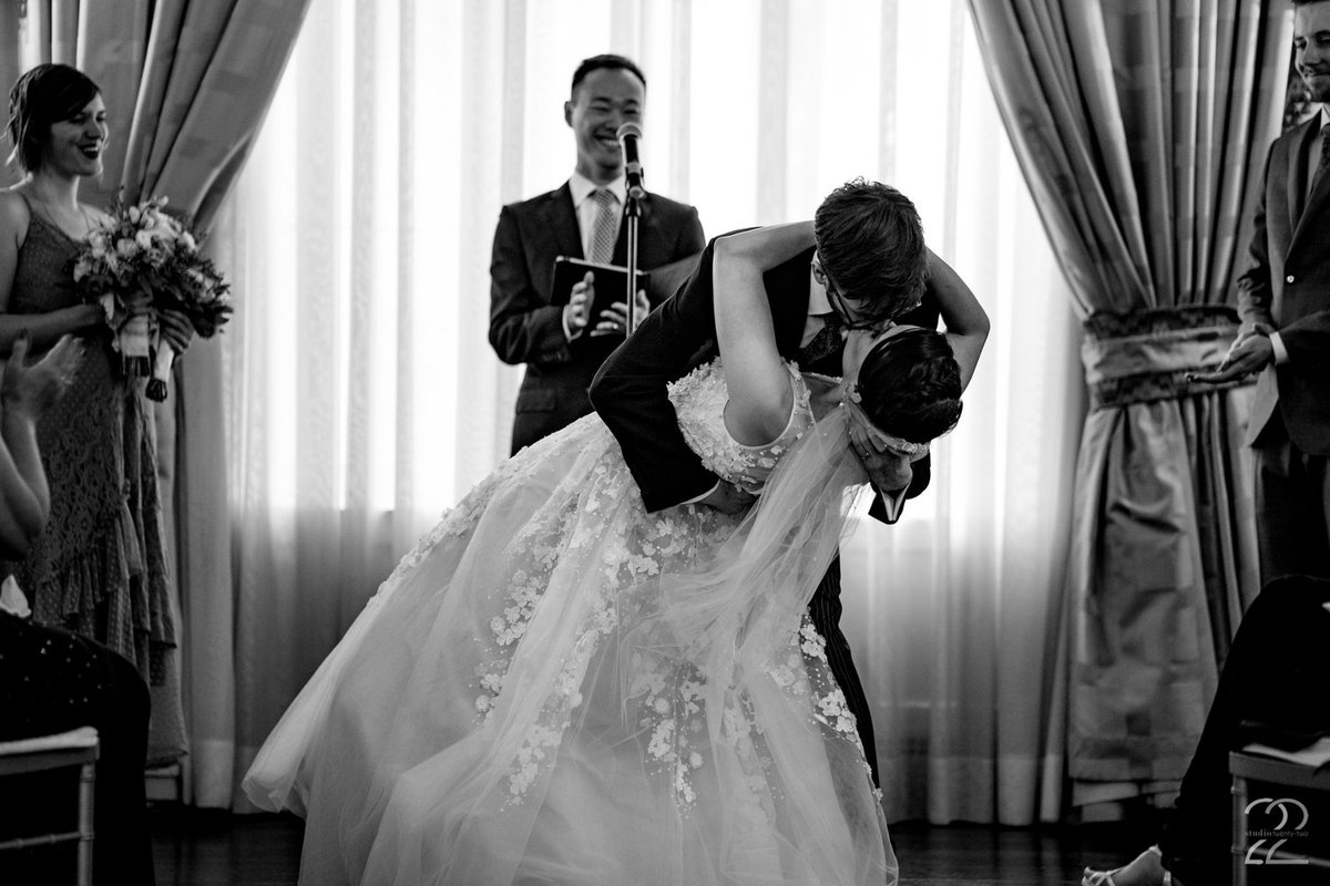 The kiss...we have fabulous spaces to have that kiss.  Getting married? Tours scheduled for this Sunday!  Call today to schedule yours.  #3westclub #nycweddingvenue #bestoftheknot