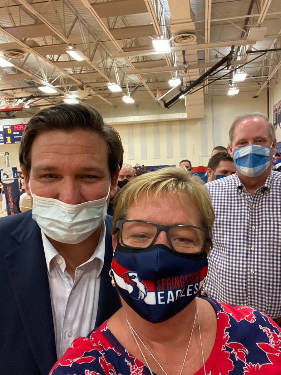 igobyscooter's tweet photo. @catturd2 @FLThreeper Damn, I didn't know you were Florida, so cool. I am born and raised here my Cat Friend. #FloridaLife ๐ #TropicalLife #RepublicanLife ๐บ๐ธ I agree, our Governor Mr. @RonDeSantisFL ROCKS! ๐คHe visited my high school back in December. This is him and the principal @PearceDana โค https://t.co/cm8k2fW5r2
