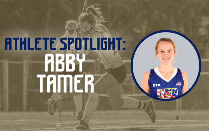 USAFieldHockey's tweet photo. Check out this week's 𝘼𝙩𝙝𝙡𝙚𝙩𝙚 𝙎𝙥𝙤𝙩𝙡𝙞𝙜𝙝𝙩, featuring U.S. Rise Women's National Team member, and @PinnaclePeepsMI athlete, Abby Tamer.🏑

➡️ https://t.co/TU9FlOqSRW https://t.co/E4hH5bCCkF