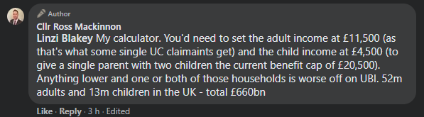 Here's the working out from Cllr Mackinnon's (public) Facebook page. The £660bn figure just doesn't add up.