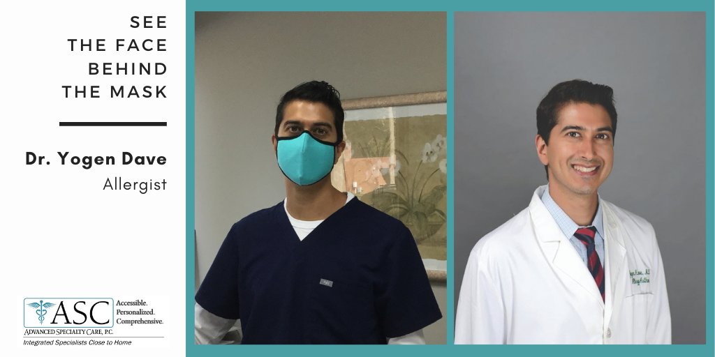 Allergist and Immunologist Dr. Yogen Dave is this week's "Face Behind the Mask". Dr. Dave sees allergy and asthma patients in our Ridgefield and Danbury, CT offices.

#FaceBehindTheMask #HealthCareHeroes #FrontlineWorkers
