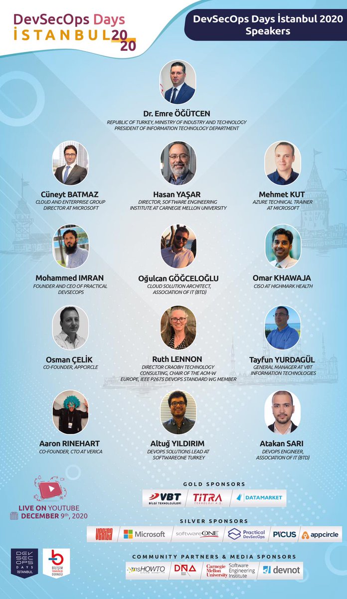 devsecopstr's tweet image. The most experienced and well known speakers will be at DevSecOps Days Istanbul Conference.

For Registration 👉 devsecopsistanbul.com/register/

#devops
#devsecops
#devsecopsdays
#devsecopsdaysistanbul