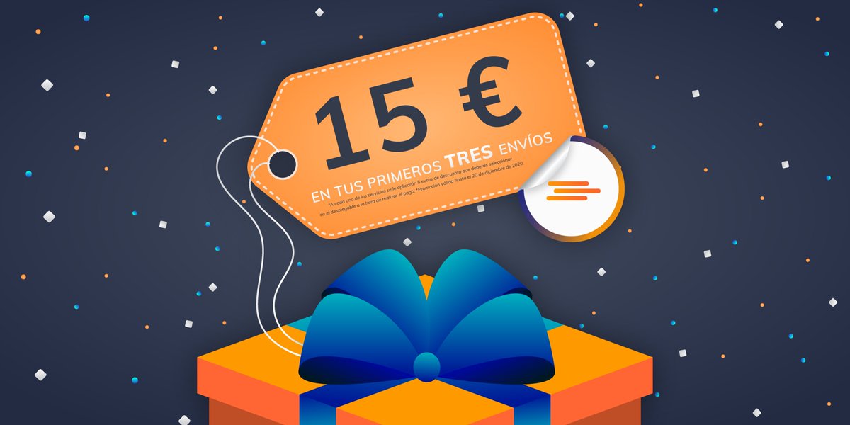 Envía y recibe al instante tus #compras navideñas, ya sea desde la comodidad de tu 🏡, tienda o desde donde quieras con #WagonGO App: linktr.ee/WagonGO

📌Operamos en la Comunidad de #Madrid y en #Sevilla.

💰¡Regístrate y obtén 15€ de #descuento en tus primeros 3️⃣ envíos!