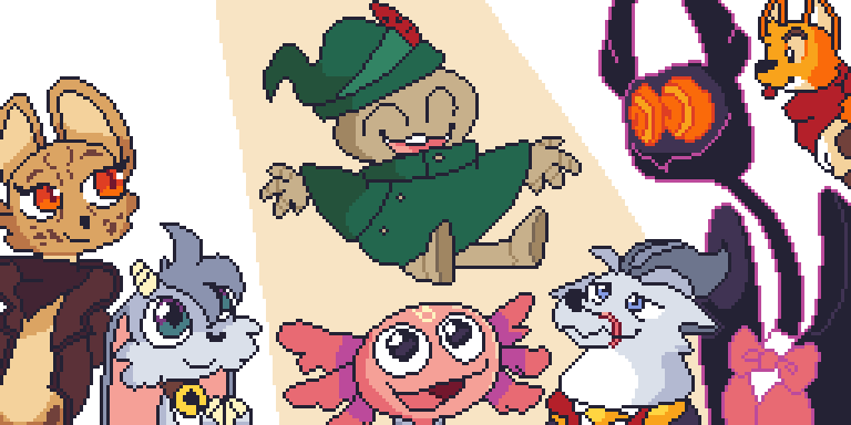 My entry for the #BBUKickstarter Stream contest! Go support Billie Bust Up PLEASE.... #BillieBustUp #BBU <a href="/BillieBustUp/">Billie Bust Up!</a> #pixelart #aseprite