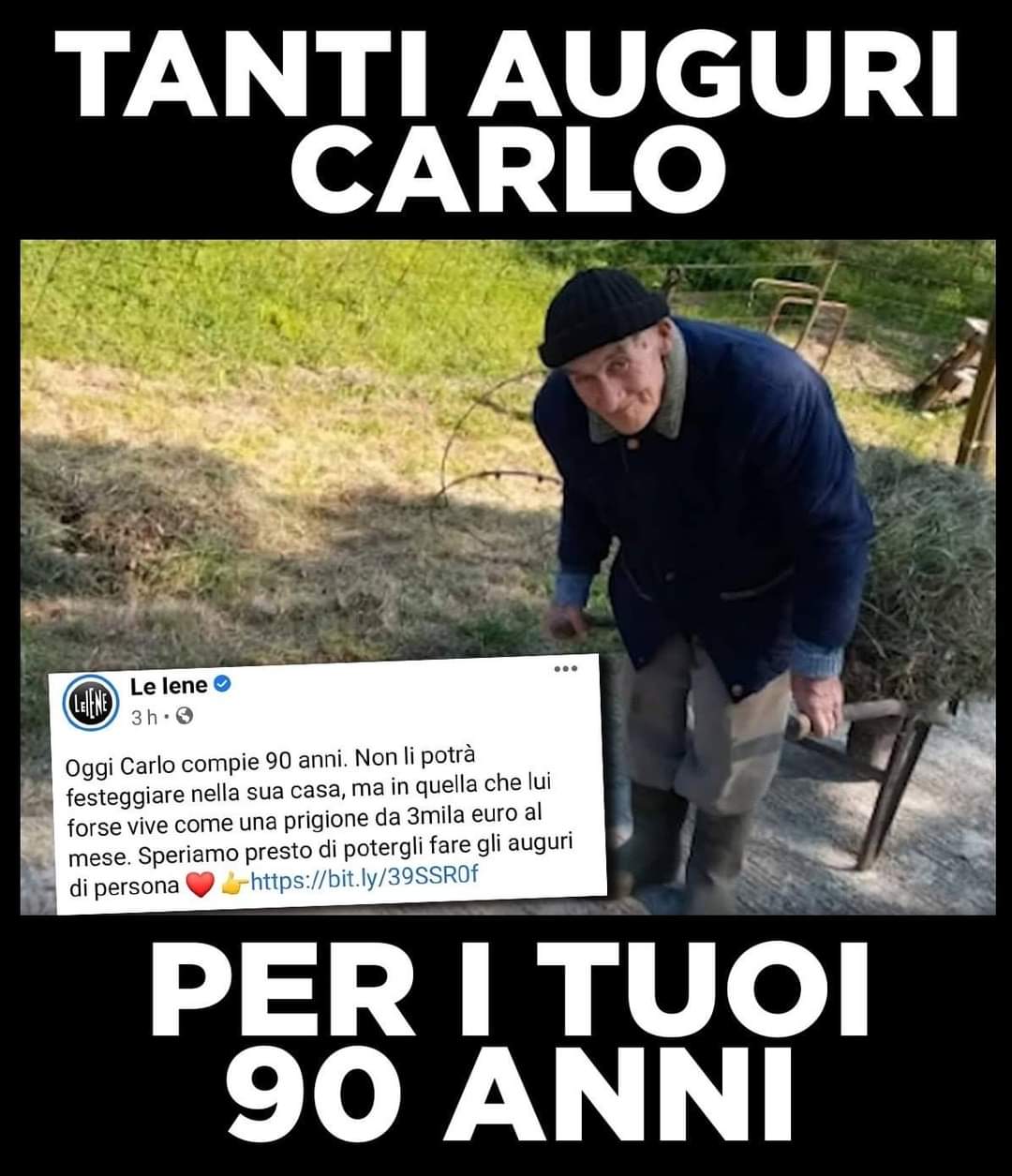 Giorgia Meloni ن V Twitter Auguri Al Signor Carlo Che Oggi Compie 90 Anni Con La Speranza Di Vederlo Al Piu Presto Libero Di Vivere La Sua Vita E Con Lo